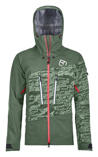 ORTOVOX Womens 3L Guardian Shell Jacket Green Forest Hemsedal