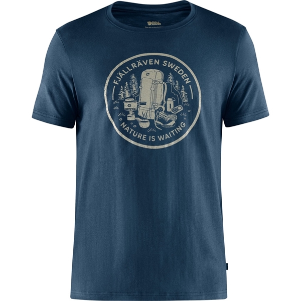 Bilde av FJÄLLRÄVEN Fikapaus T-Shirt (M) Navy