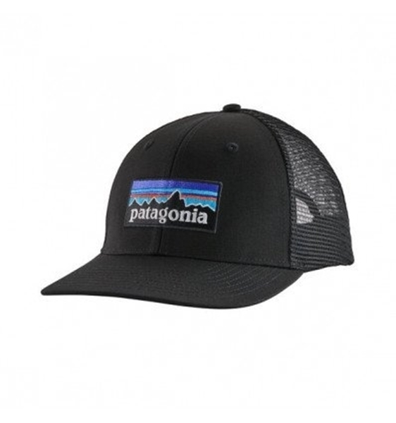 Bilde av PATAGONIA P-6 Logo LoPro Trucker Hat Black