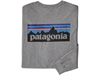 Bilde av PATAGONIA Men's Long-Sleeved P-6 Logo Responsibili-Tee® Gravel Heather