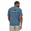 Bilde av PATAGONIA P-6 Logo Organic T-Shirt (M) Pigeon Blue