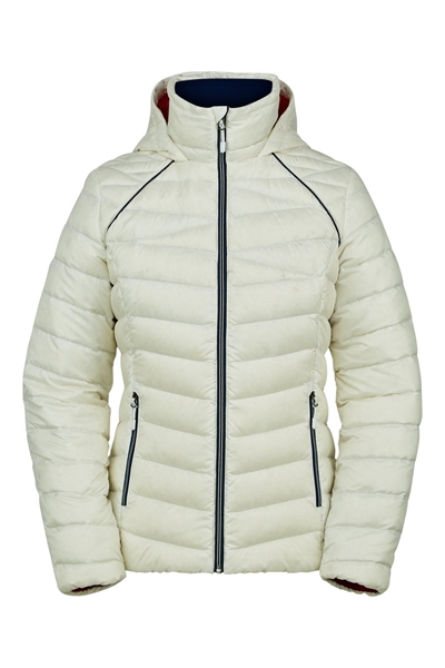 Bilde av SPYDER Womens Timeless Hoodie Down Jacket White Abyss