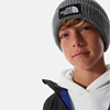 Bilde av THE NORTH FACE Youth Box Logo Cuff Bean Medium Gray Heather