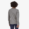 Bilde av PATAGONIA Womens Pastel P-6 Label Organic Crew Sweatshirt Salt Grey