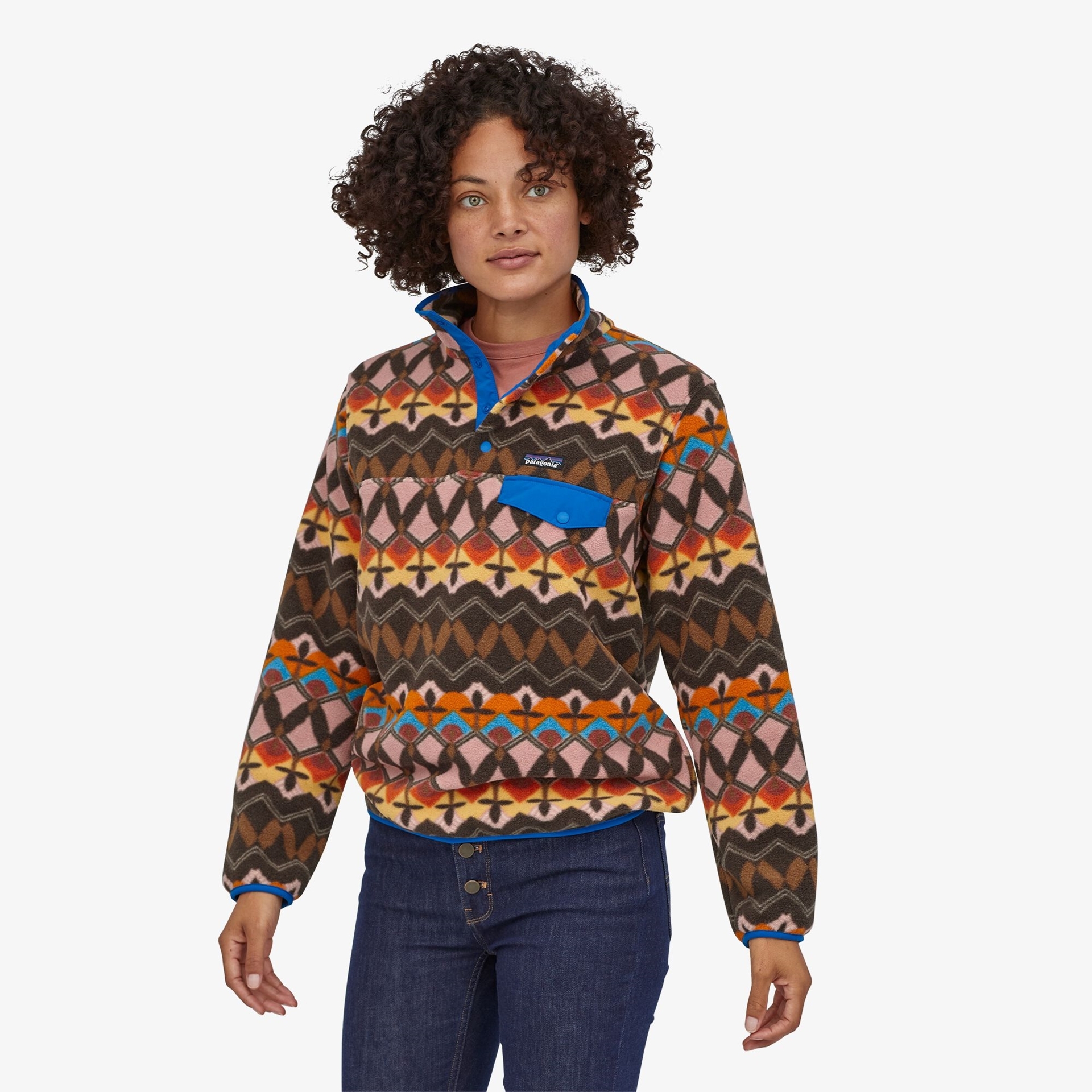 PATAGONIA Womens Lightweight Synchilla SnapT P/O Companions Big