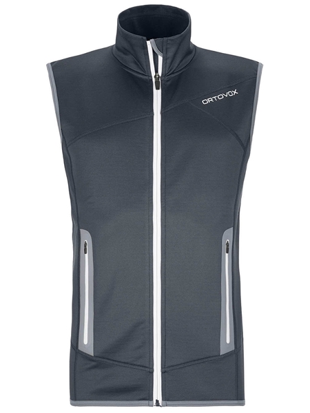 Bilde av ORTOVOX Mens Fleece Vest Black Steel
