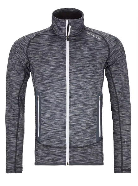 Bilde av ORTOVOX Mens Fleece Space Dyed Jacket Black Raven Blend