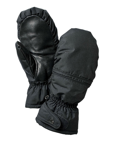 Bilde av HESTRA Primaloft Leather Female Mitt Black