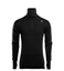 Bilde av ACLIMA Doublewool Polo w/Zip(M) Jet Black Marengo