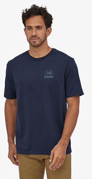 Bilde av PATAGONIA Men's Soft Hackle Organic T-Shirt New Navy