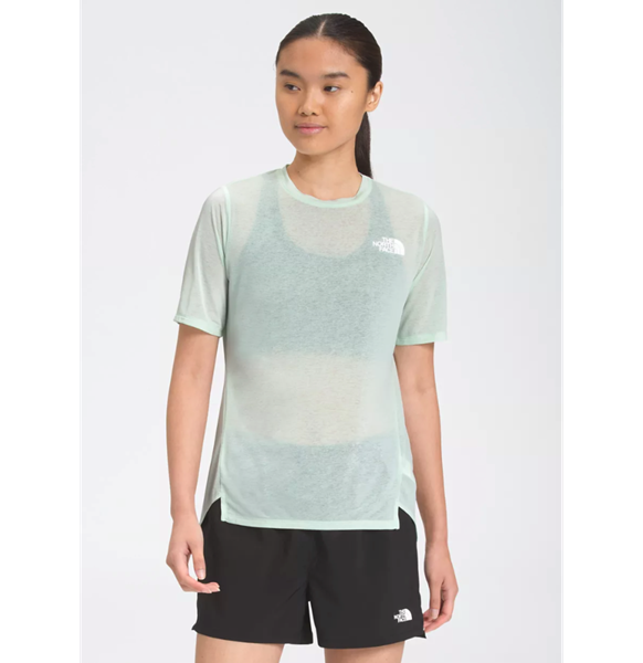 THE NORTH FACE Womens Up With Sun Short Sleeve Shirt Misty Jade