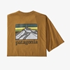 Bilde av PATAGONIA Mens Line Logo Ridge Pocket Responsibili-Tee Buckwheat Gold
