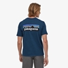 Bilde av PATAGONIA Men's Short-Sleeved P-6 Logo Responsibili-Tee® Crater Blue