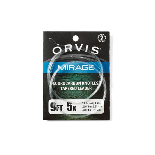Bilde av ORVIS Mirage Fluorocarbon Knotless Tapered Leader