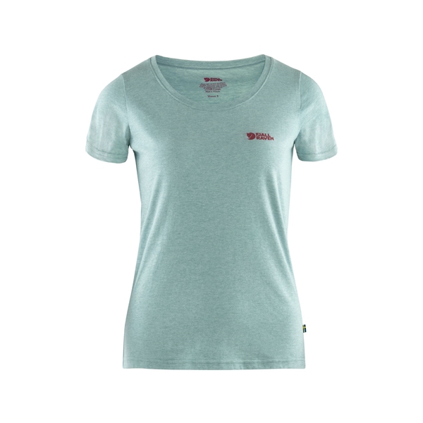 Bilde av FJÄLLRÄVEN Women's Logo T-Shirt Clay Blue/Melange