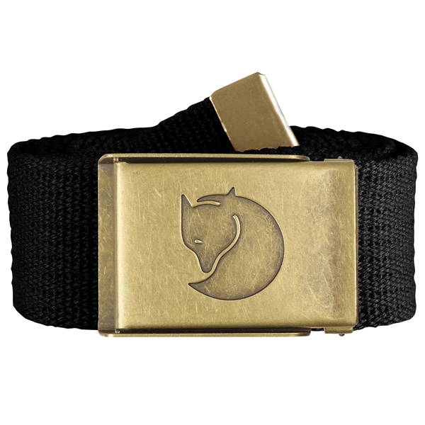 Bilde av FJÄLLRÄVEN Canvas Brass Belt Black