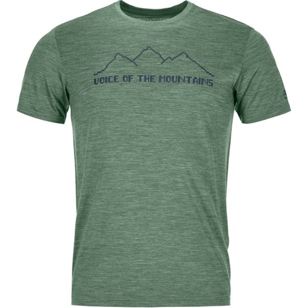 Bilde av ORTOVOX Men's Cool Pixel Voice T-Shirt Green Forest Blend