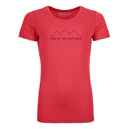 Bilde av ORTOVOX Women's Cool Pixel Voice T-Shirt Hot Coral