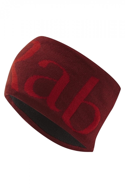 Bilde av RAB Knitted Logo Headband Oxblood Red
