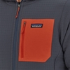 Bilde av PATAGONIA Men`s R2 Techface Hoody Smolder Blue/Metric Orange
