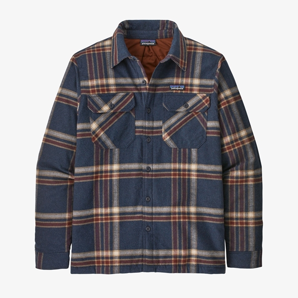 Bilde av PATAGONIA Men`s Insulated Organic Cotton Mw Fjord Flannel Shirt Grbe