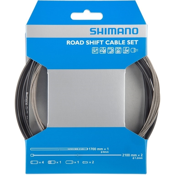 Bilde av SHIMANO Road Shift Cable Set Svart
