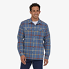Bilde av PATAGONIA Men's Long Sleeve Organic Cotton Midweight Fjord Flannel Shirt Brisk: Dolomite Blue
