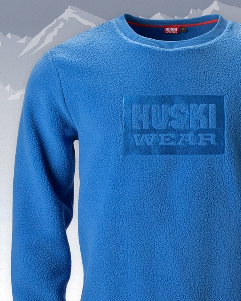 Bilde av HUSKI WEAR Men`s Pile Crew Azure Blue