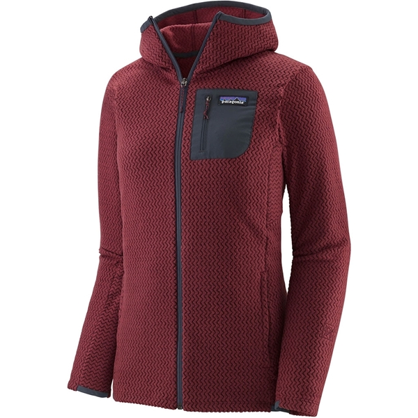 Bilde av PATAGONIA Women`s R1 Air Full-Zip Hoody Sequoia Red