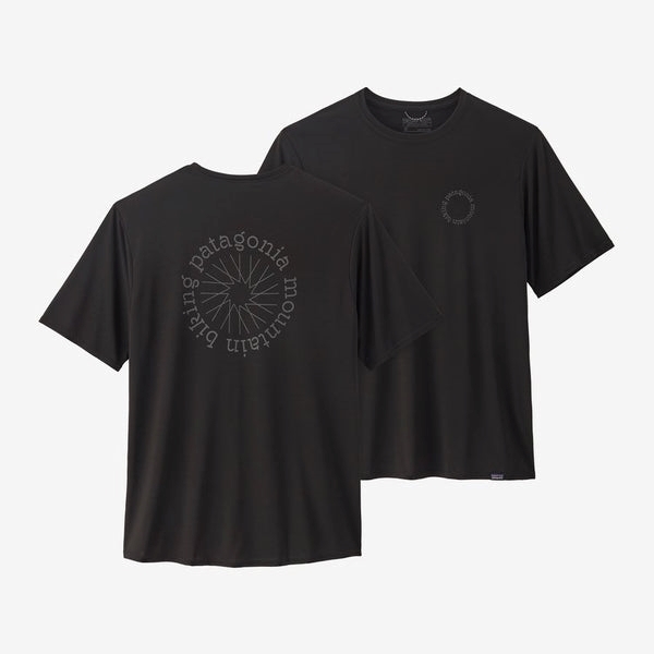 Bilde av PATAGONIA Men`s Cool Daily Graphic Shirt Spoke Stencil: Black