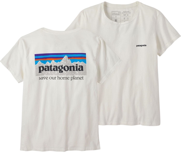 Bilde av PATAGONIA Women`s Mission Organic T-Shirt Birch White