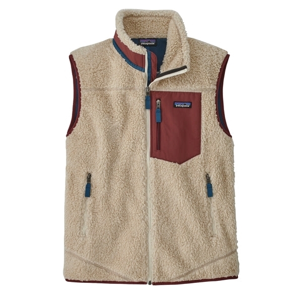 Bilde av PATAGONIA Men`s Classic Retro-X Vest Dark Natural/Sequoija Red