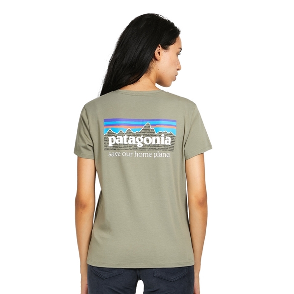 Bilde av PATAGONIA Women`s P-6 Mission Organic T-Shirt Green Garden