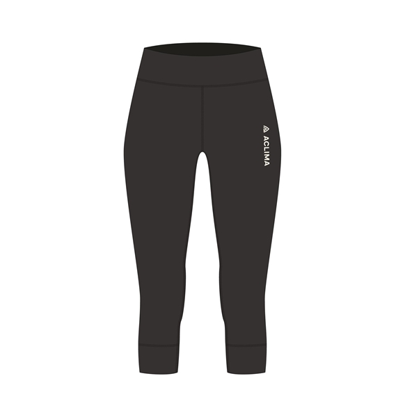 Bilde av ACLIMA Warmwool 3/4 Longs(W) Jet Black