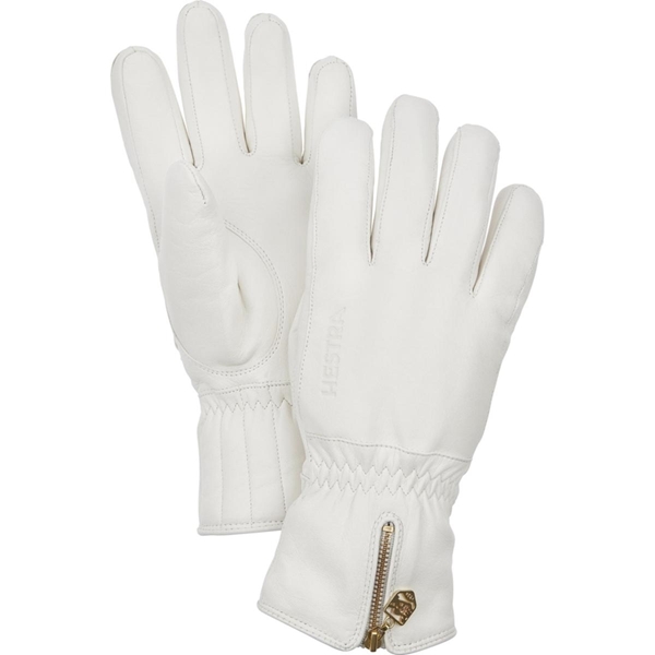 Bilde av HESTRA Leather Swisswool Classic - 5 Finger White