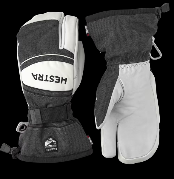 Bilde av HESTRA Army Leather Coach CZone 3-Finger Charcoal/Black