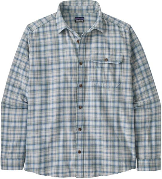 Bilde av PATAGONIA L/S Cotton In Conversion LW Fjord Flannel Shirt(M) Ombre Vintage: Light Plume Grey