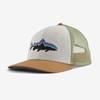 Bilde av PATAGONIA Fitz Roy Trout Trucker Hat White W/Classic Tan
