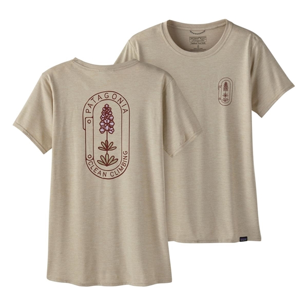 Bilde av PATAGONIA Cap Cool Daily Graphic Shirt(W) Clean Climb Bloom/Pumice X-Dye