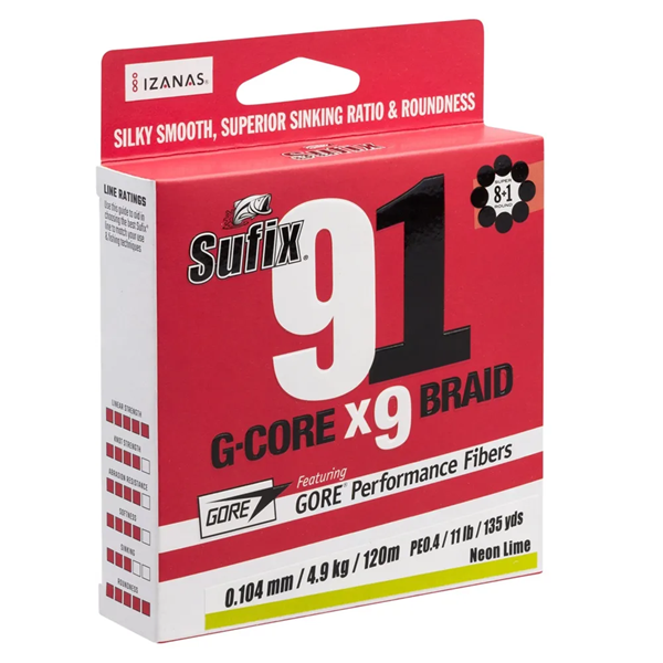 Bilde av SUFIX 91 G-Core X9 Braid