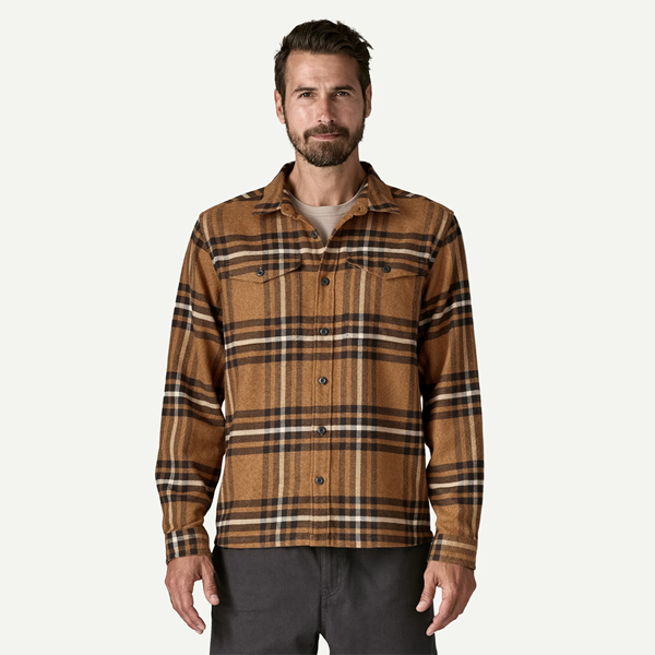 Bilde av PATAGONIA Fjord Flannel Shirt(M) Catch: Deer Brown