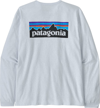 PATAGONIA L/S P-6 Logo Resposibilli Tee(W) White