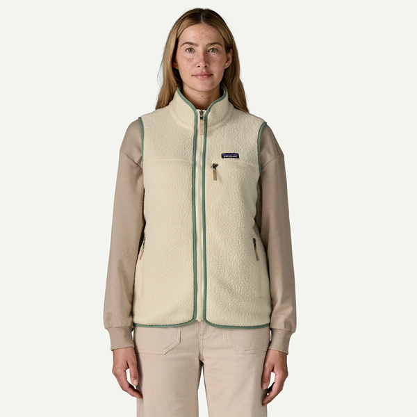 Bilde av PATAGONIA Retro Pile Vest(W) Natural/Elwood Green