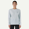 Bilde av PATAGONIA L/S P-6 Logo Resposibilli Tee(W) White