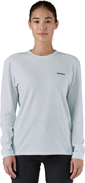 Bilde av PATAGONIA L/S P-6 Logo Resposibilli Tee(W) White