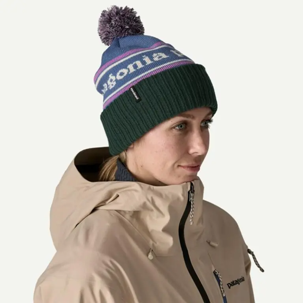 Bilde av PATAGONIA Powder Town Beanie Park Stripe:Barnacle Blue