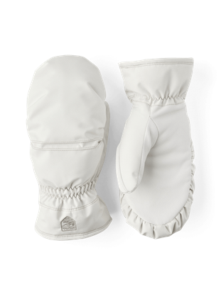 HESTRA Primaloft Leather Mitt(W) Ivory