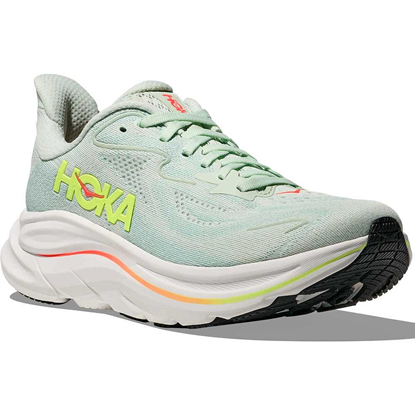 Bilde av HOKA Clifton 10(W) Sea Glass/Neon Flame