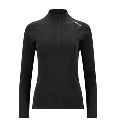 Bilde av ACLIMA Warmwool Mock Neck w/Zip(W) Jet BLack