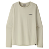 Bilde av PATAGONIA W's L/S Cap Cool Daily Shirt Board Logo Dyno White